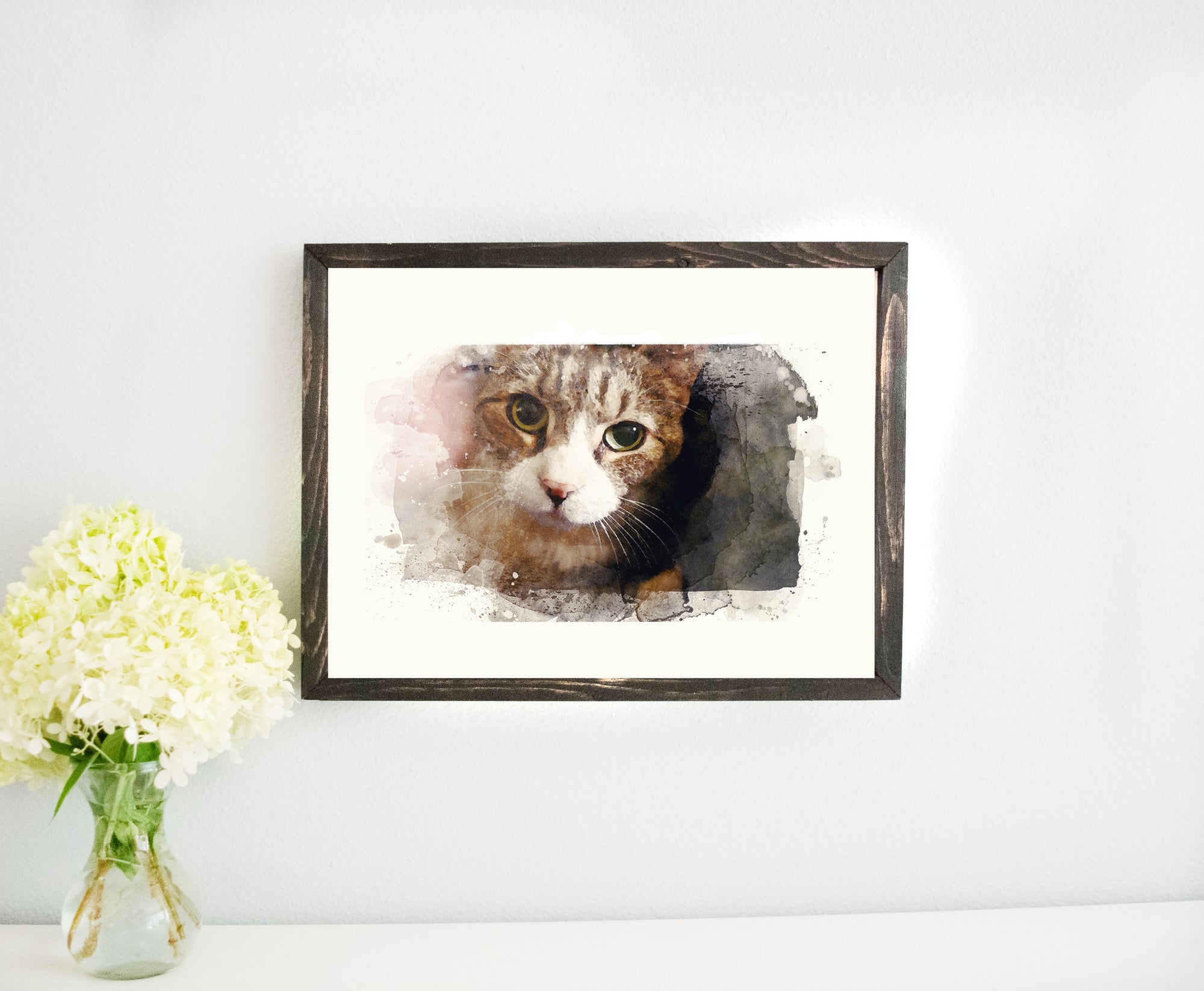 Pet Portrait Watercolor Digital Painting from Custom Photo - Schafer ...